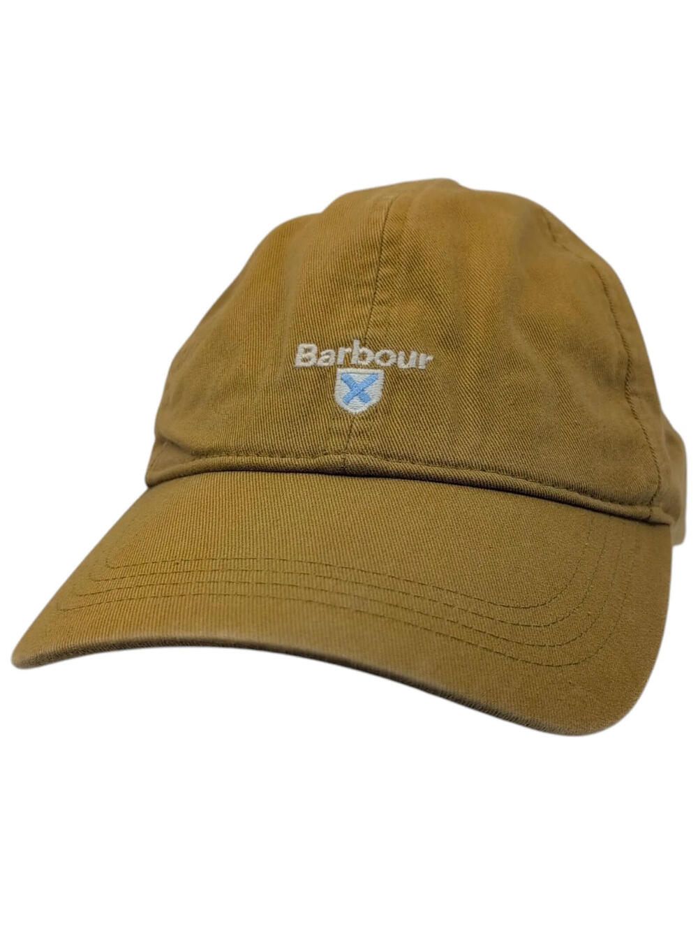 Barbour Cascade Sports Cap Tan Dad Hat Adjustable One Size Crest Logo Cotton